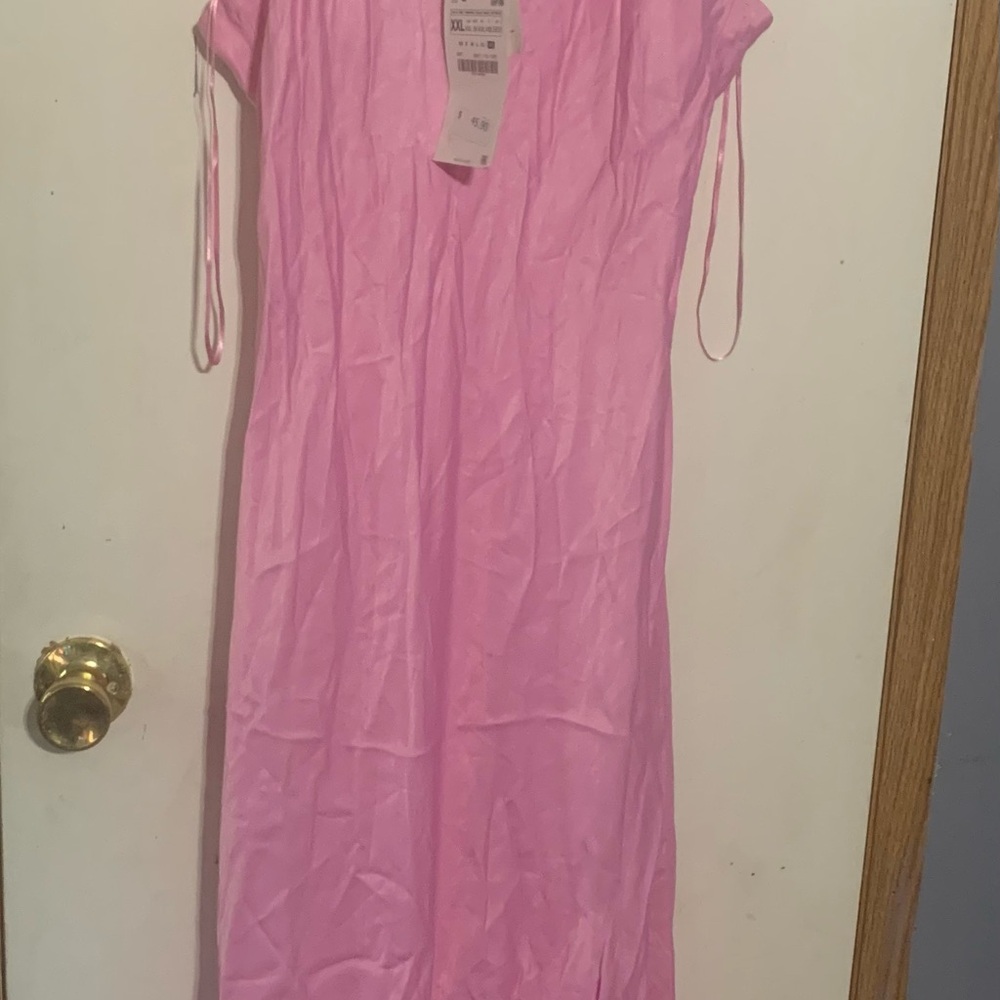 Zara Silk Pink Dress